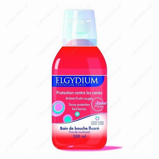 Elgydium 500ml Junior Cherry Mouthwash Ice Age (7 Years Up) - Exp: 05/24