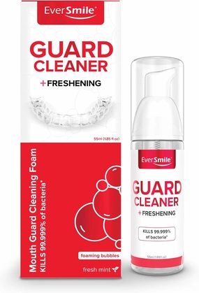EverSmile Mouth Guard Cleaning Foam – Fresh Mint, 55ml (1 Pack) – for Mouth, Night, Football, Boxing, Sleep, Snoring, Grinding & All Types of Guards – Fights Bad Breath
