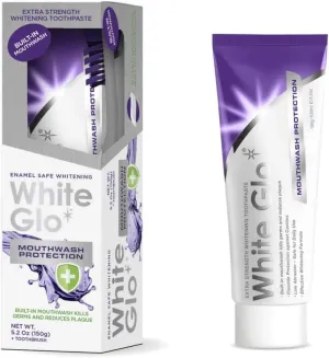 Extra Strength Whitening Toothpaste with Built-in Mouthwash Protection, 5.2 oz, Includes Toothbrush