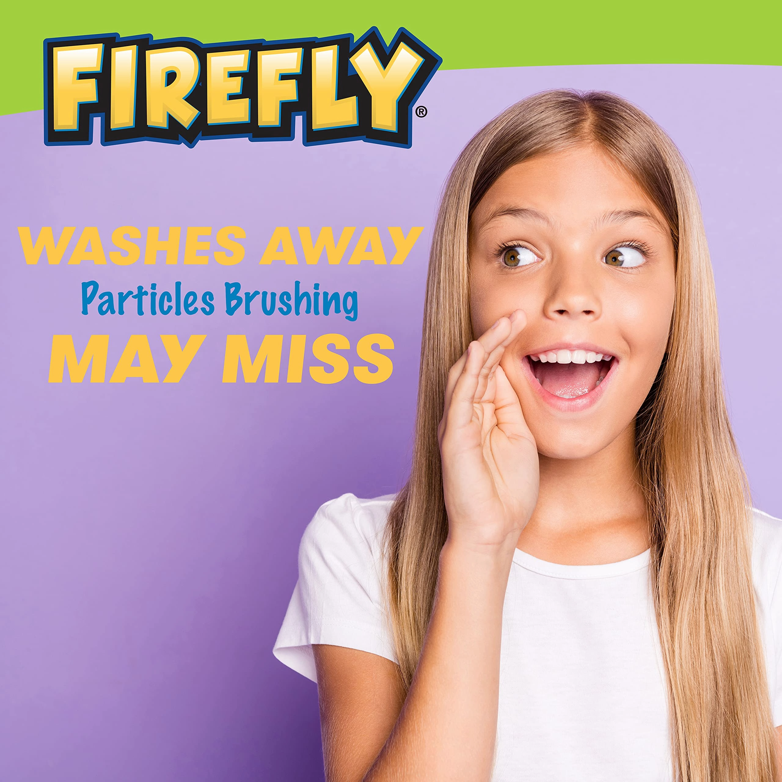 Firefly Anticavity Fluoride Rinse, Toy Story, Alcohol Free Formula, ADA Accepted, Helps Prevent Cavities, Bubble Berry Flavor, 16 Ounce