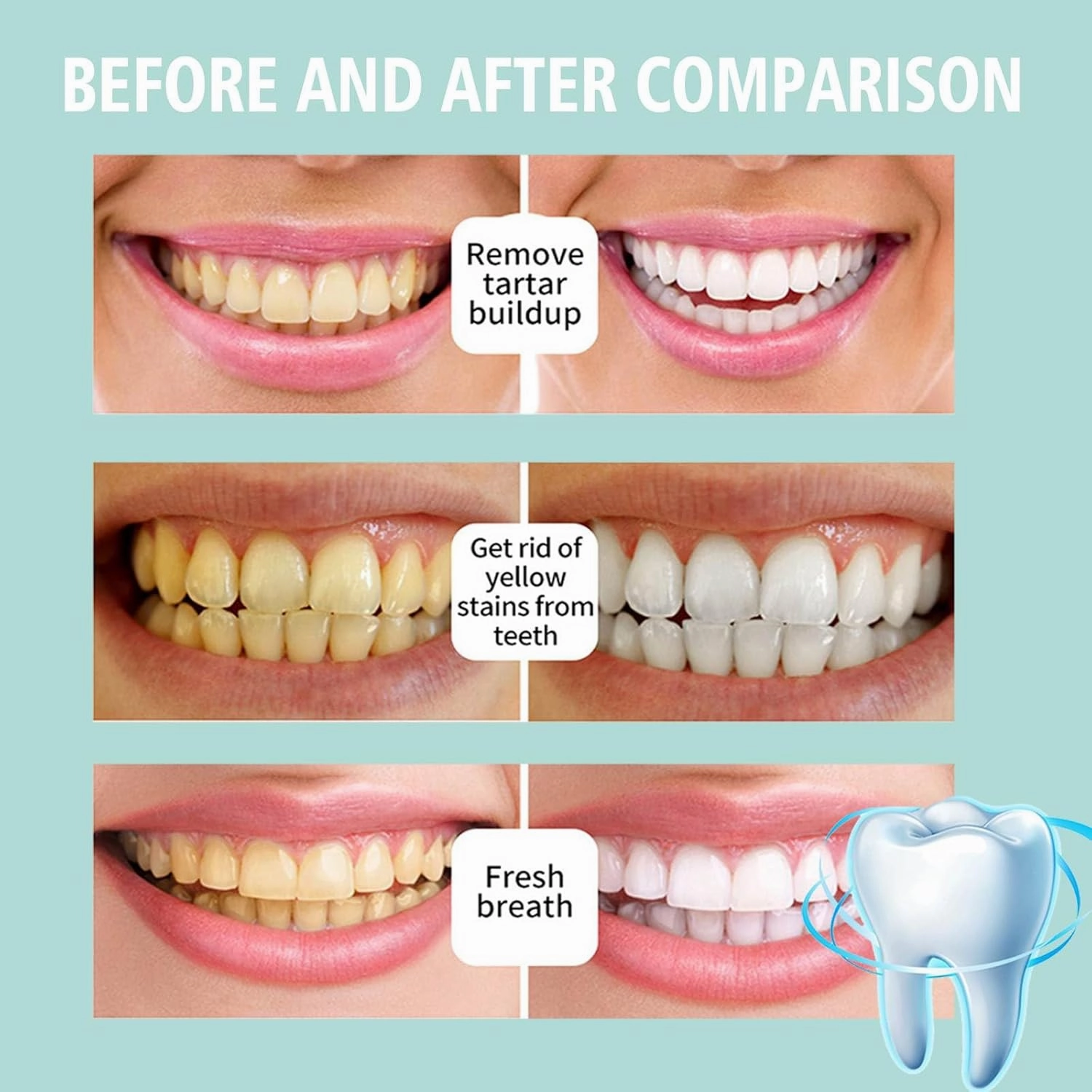 Foam Toothpaste, Teeth Whitening Toothpaste, Whitening Foaming Toothpaste, Teeth Whitening Foam, Peppermint & Propolis, for White Teeth & Fresh Breath (2.11 fl oz, 3)