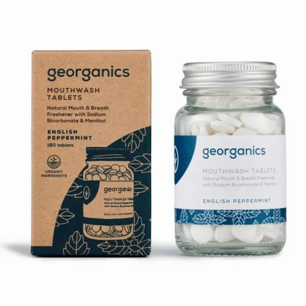 Georganics Mouthwash Tablets (180 tabs) - English Peppermint