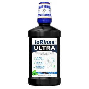 ioRinse Ultra is The Most Dentist-Recommended Periodontal Rinse of its Kind for Adults and Kids Oral Care and Hygiene. It’s an Alcohol Free, Bad Breath Treatment and Gum Mouthwash with Xylitol. 1L