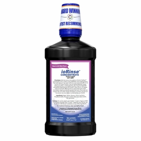ioRinse Concentrated Irrigant with Active Molecular Iodine, Alcohol-Free Dental Irrigant, use with Water Flossers, and All Other Oral Irrigation Devices - Soft Mint
