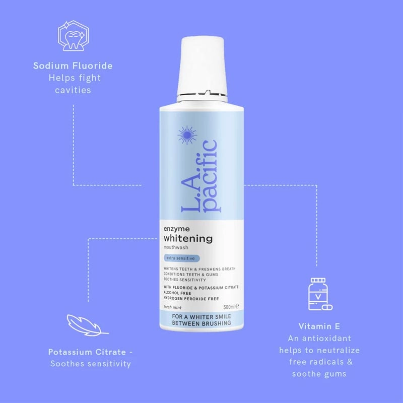 L.A. Pacific Enzyme Whitening Extra Sensitive Mouthwash