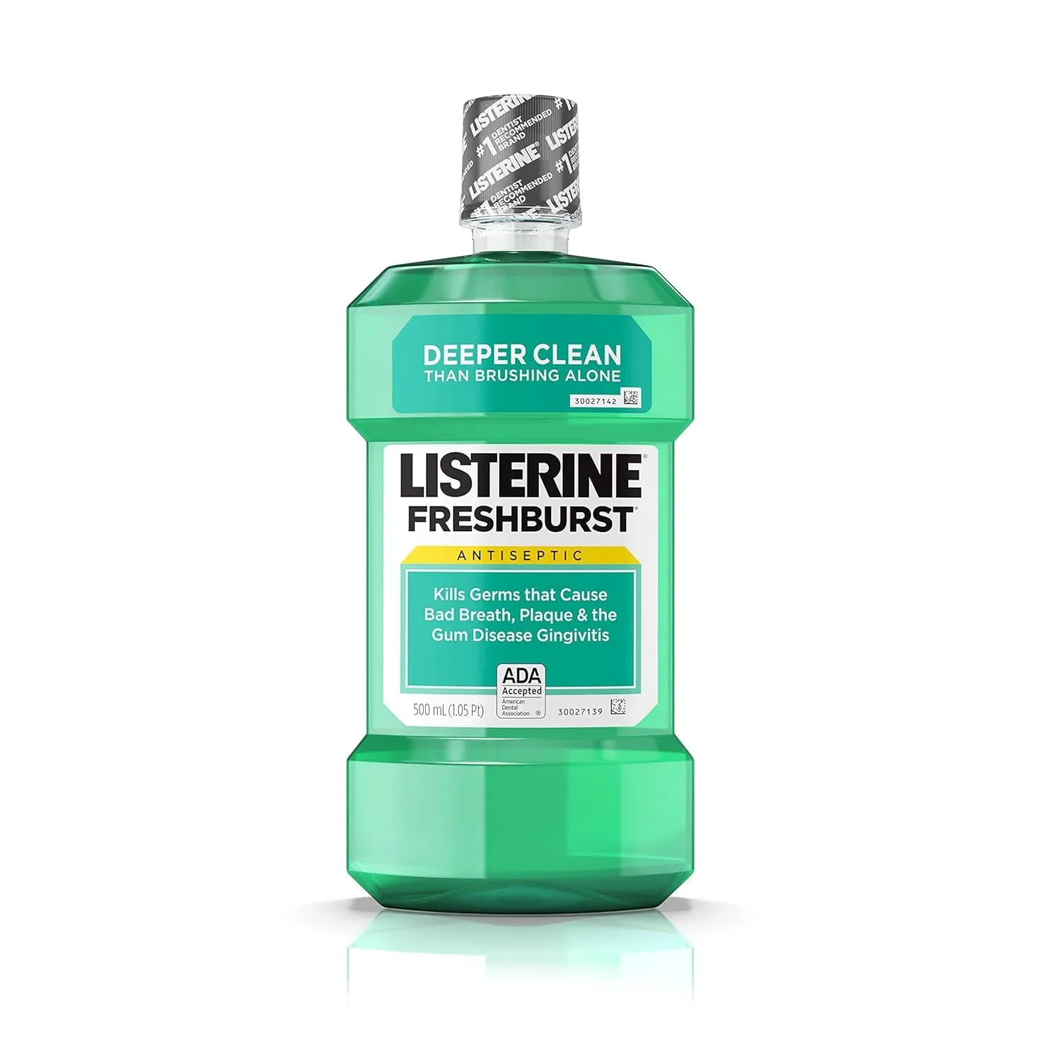 Listerine Antiseptic Mouthwash, Fresh Burst, 500 ml (Pack of 12)