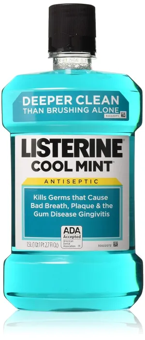 Listerine Mint (1.5l) Size 50.7z Listerine Cool Mint Antiseptic Mouthwash