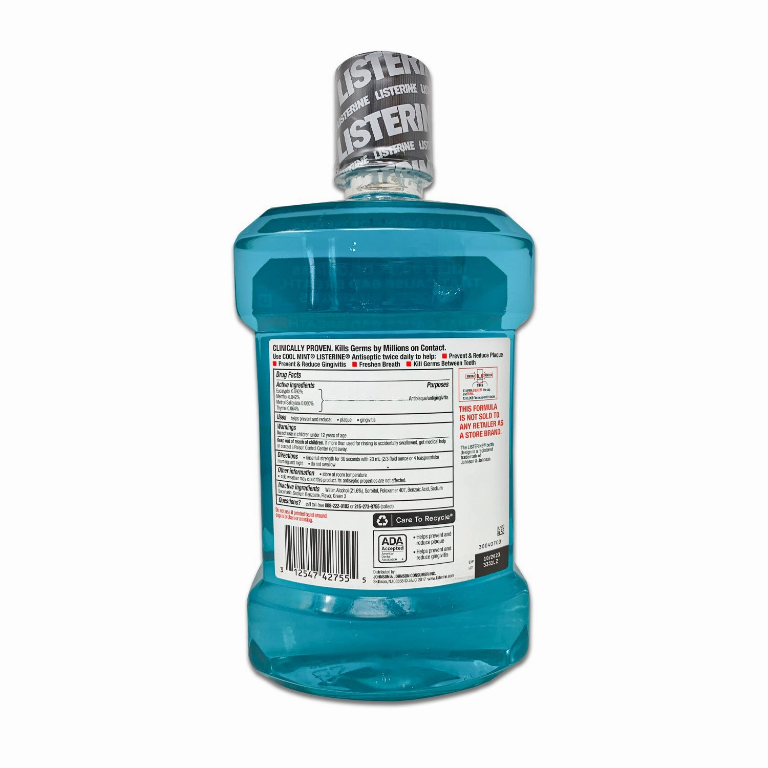 LISTERINE Antiseptic Cool Mint Mouthwash 1.5L (1qt 1pt 2.7fl oz)