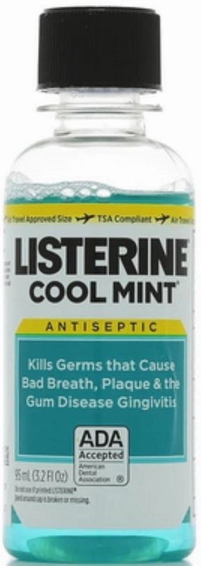 Listerine Antiseptic Mouthwash, Cool Mint 3.2 oz (7 Pack)
