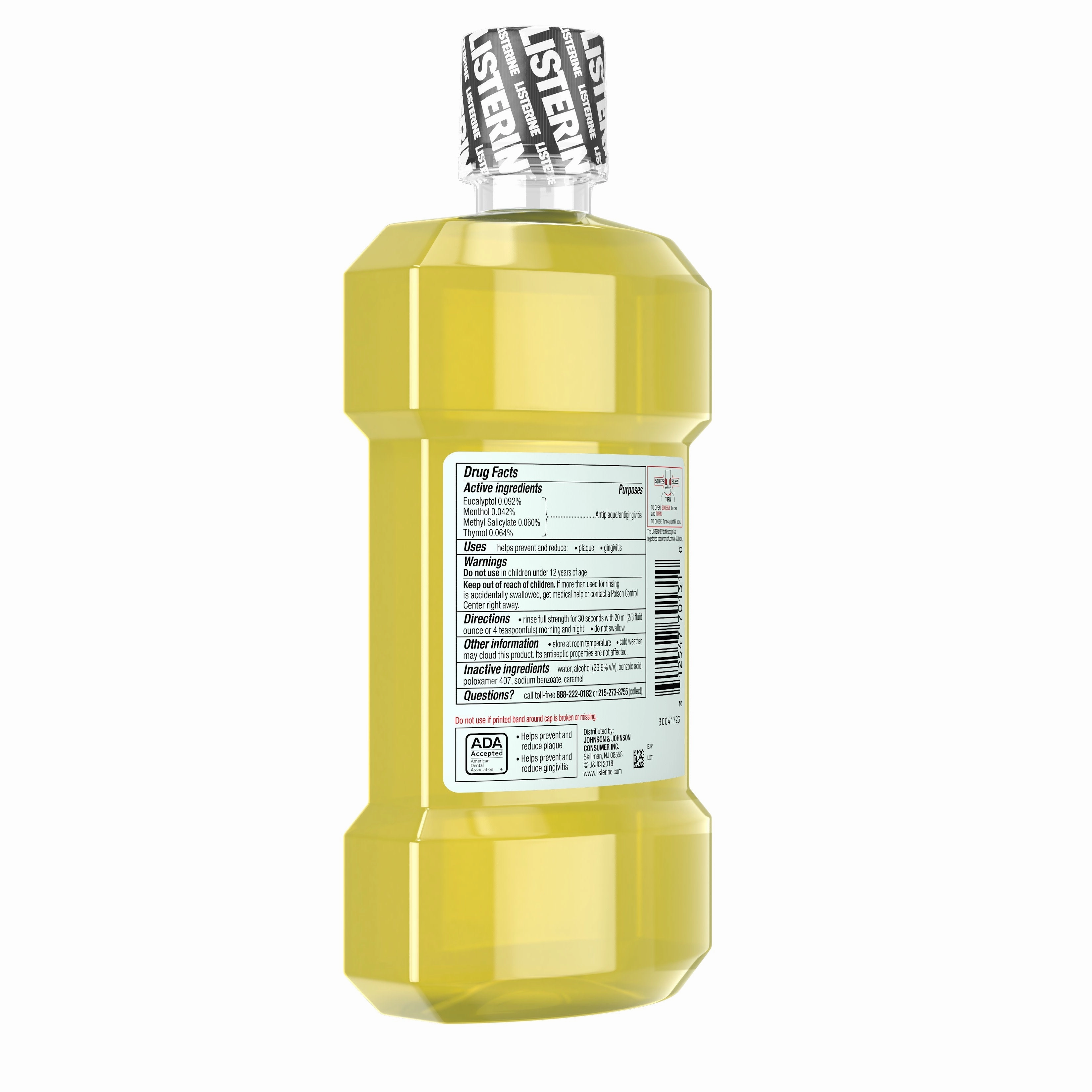 Listerine Antiseptic Oral Care Mouthwash Original 1.0 L "2-PACK"