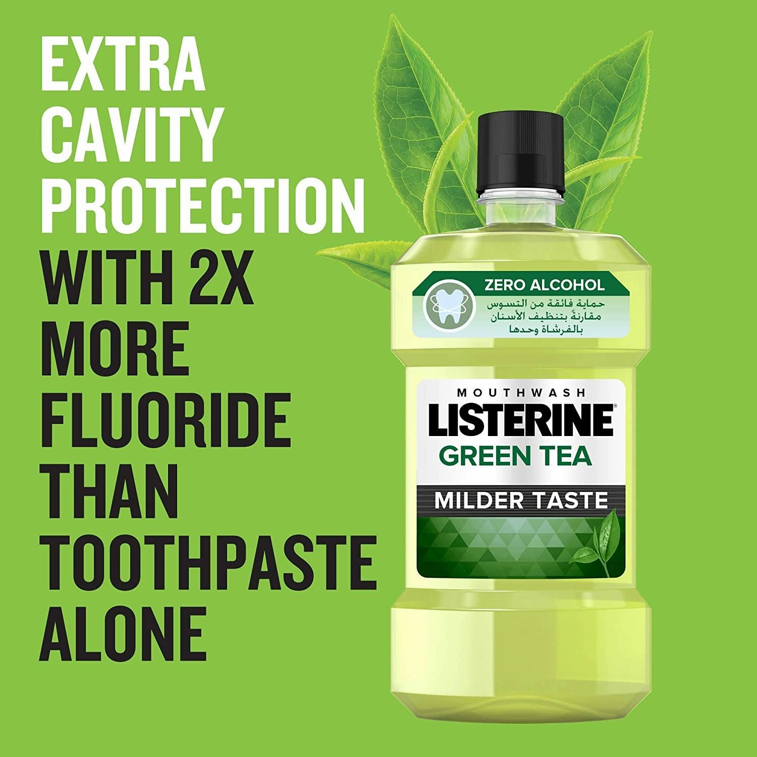 Listerine Breath Freshening Mouthwash Green Tea 250ml/500ml