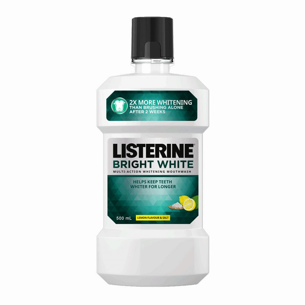 Listerine Bright White Mouthwash 500ml