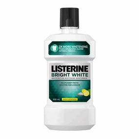 Listerine Bright White Mouthwash 500ml