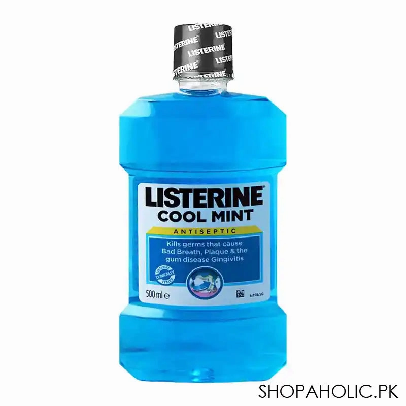 Listerine Cool Mint Antiseptic Mouthwash, 500ml
