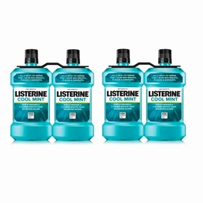 Listerine Coolmint Mouthwash 2 Units / 1 L. Protect your mouth from germs with Listerine Fresh Mint Antiseptic Mouthwash-478488