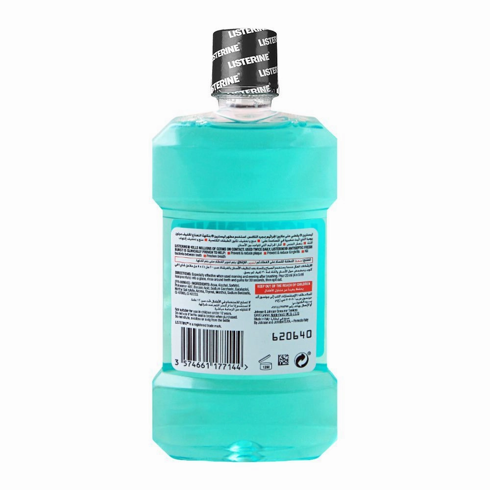 Listerine Fresh Burst Antiseptic Mouthwash, 250ml