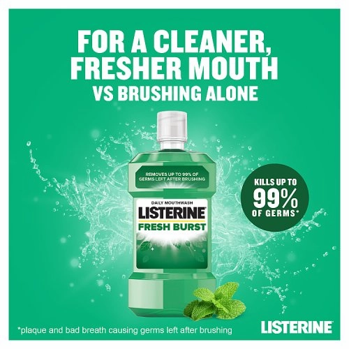Listerine Fresh Burst Mouthwash 500ml
