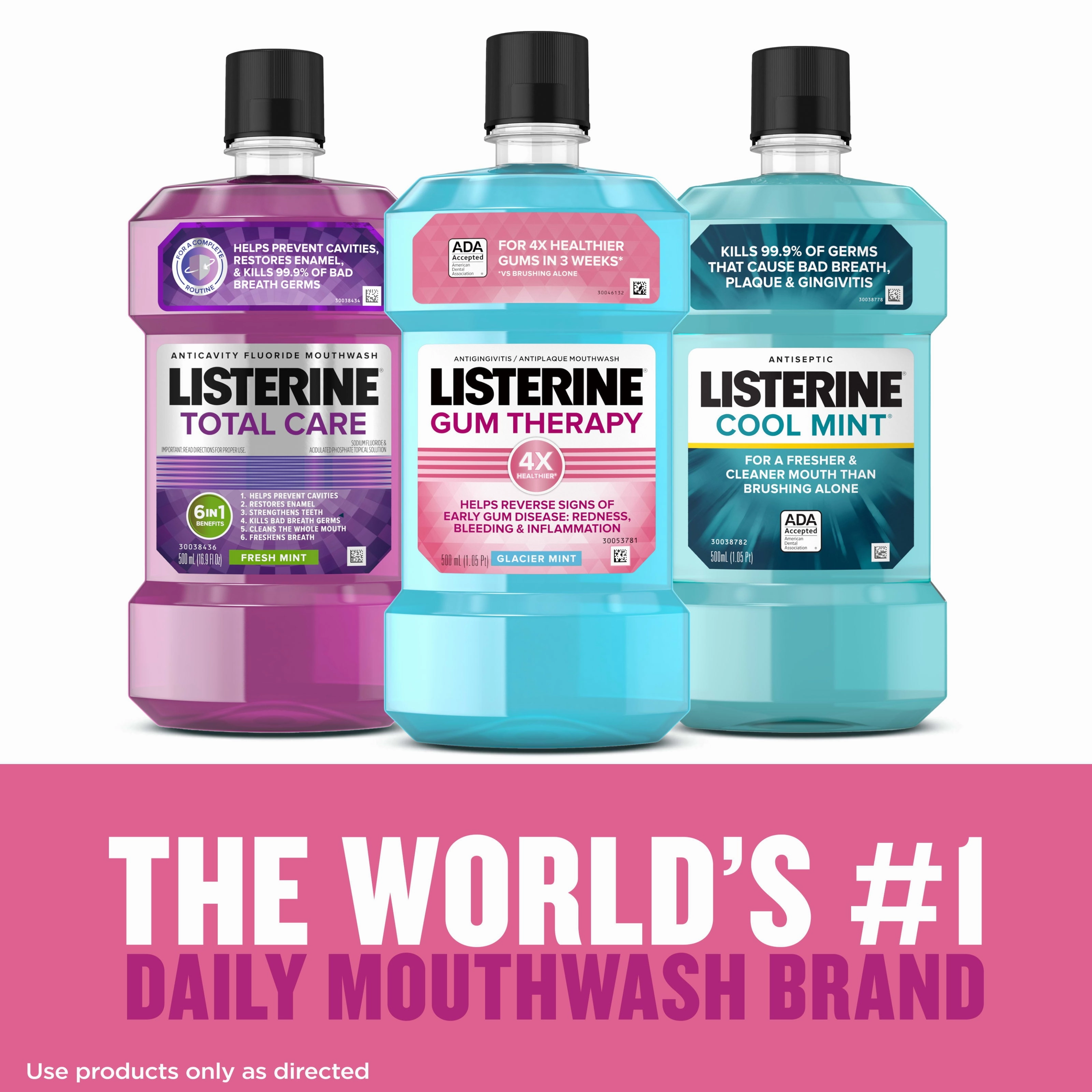 Listerine Gum Therapy Anti-Gingivitis Mouthwash Glacier Mint 500 mL NEW