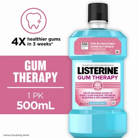 Listerine Gum Therapy Anti-Gingivitis Mouthwash Glacier Mint 500 mL NEW