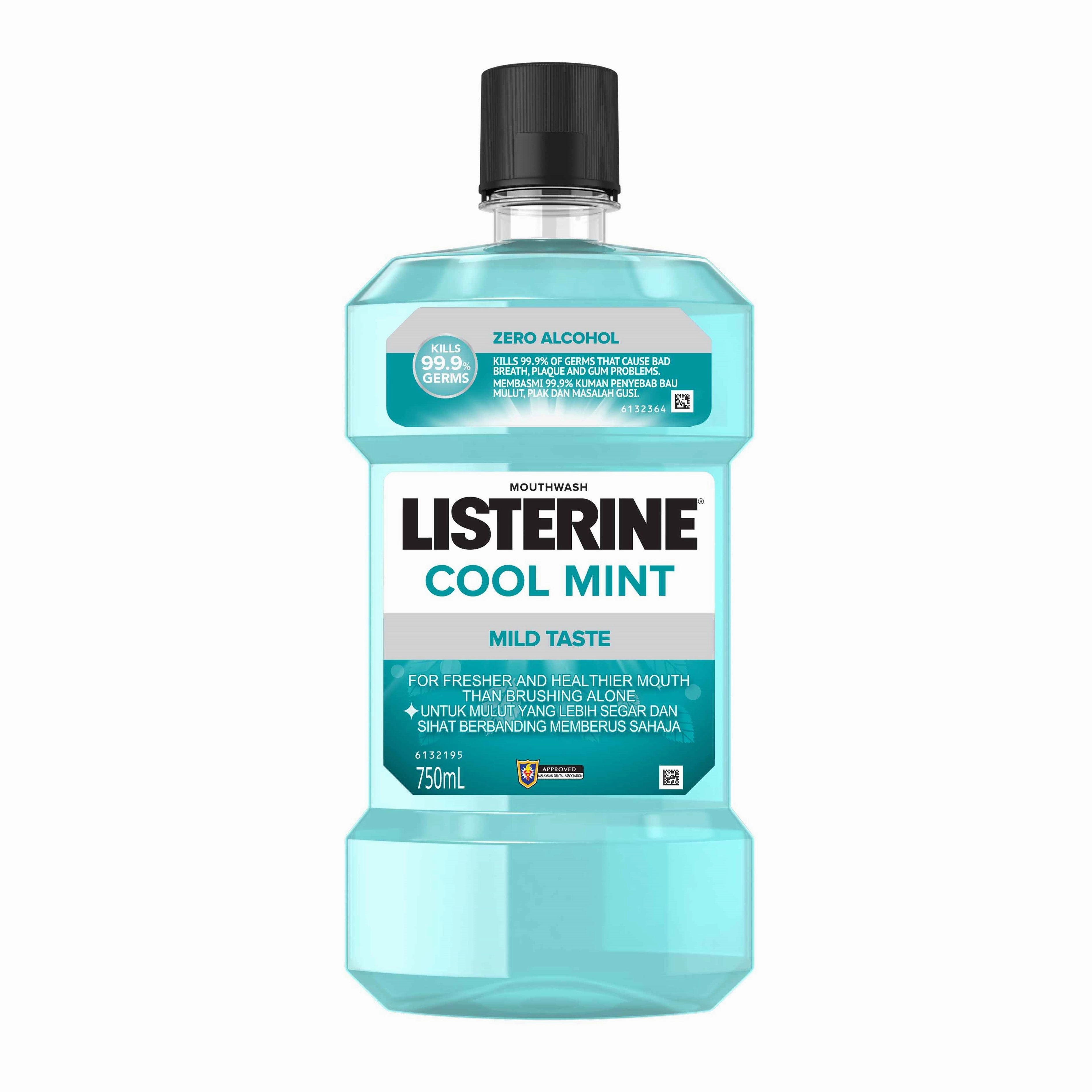 Listerine Mouthwash - Cool Mint (Mild Taste) 750mL