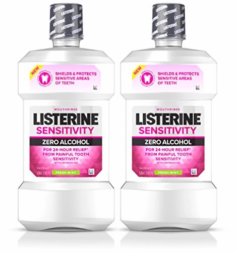 Listerine Sensitivity Mouthwash, Fresh Mint, 500 mL, 2 Count