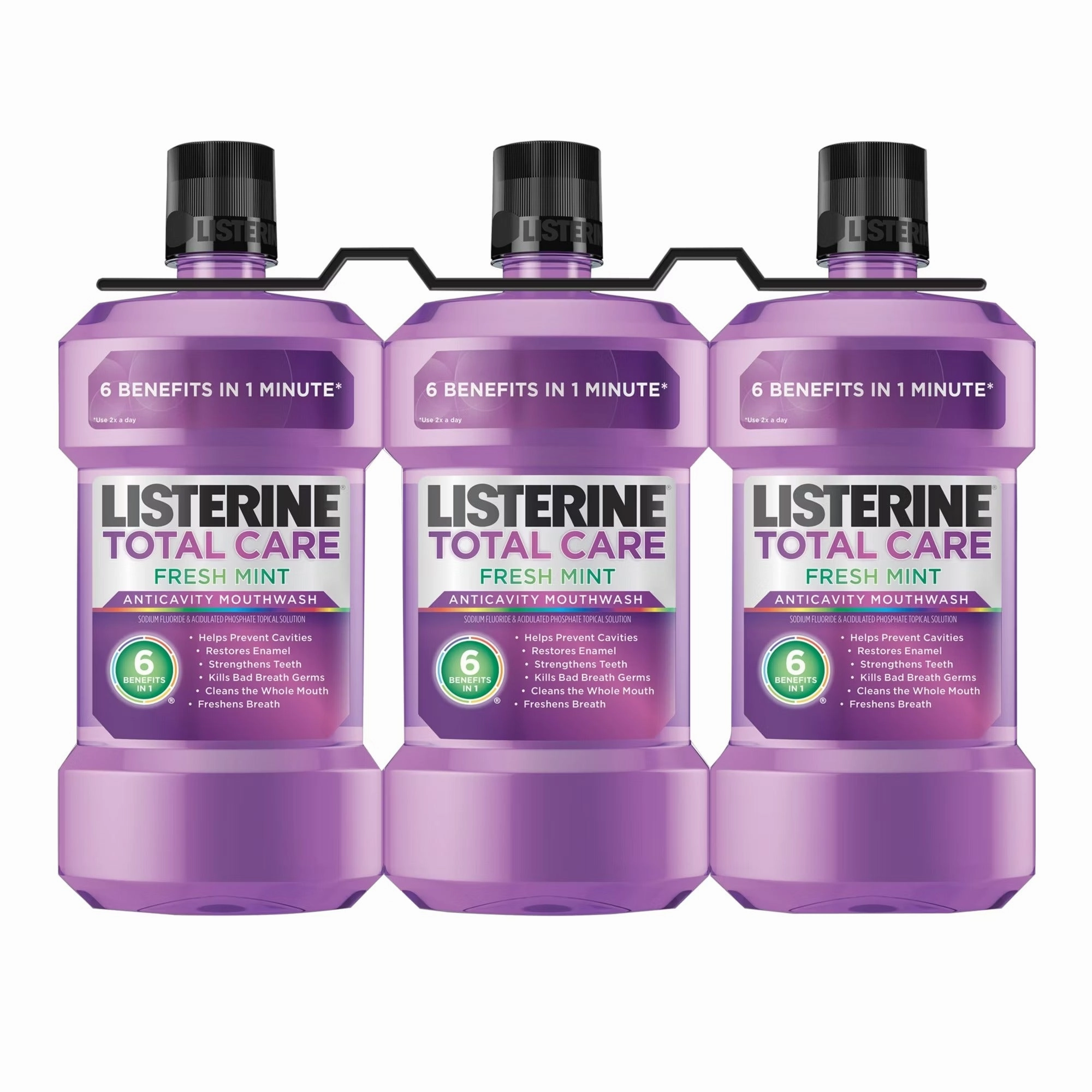 Listerine Total Care Mouthwash Fresh Mint - 33.8oz/3pk