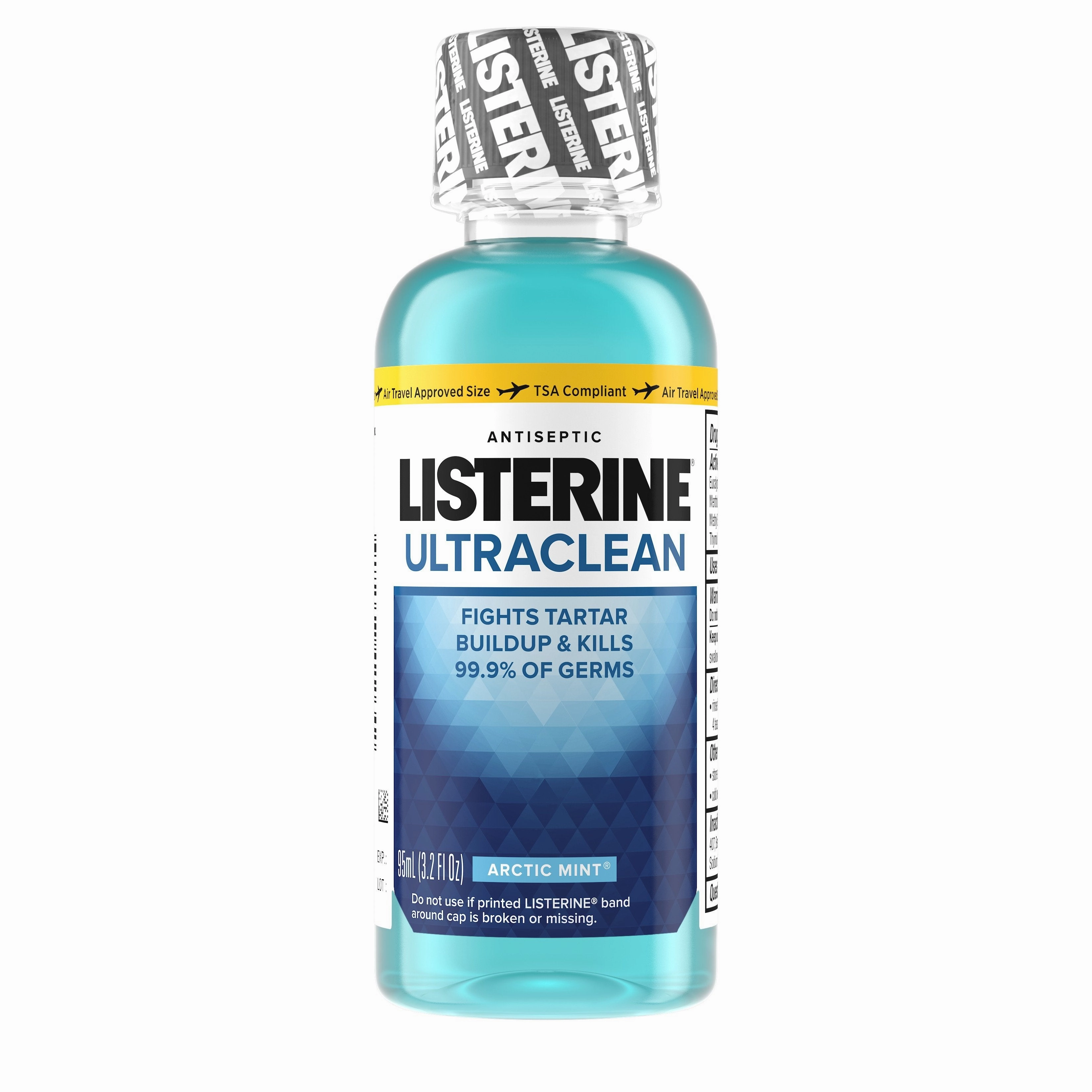 Listerine Ultraclean Arctic Mint Antiseptic Mouthwash, Travel Size