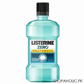 Listerine Zero Mild Mint Mouthwash, Zero Alcohol, 500ml