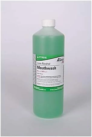 Low Alcohol Mint Mouthwash, 16 oz, 12/cs (132 cs/PLT), Refreshing Flavor, Alcohol Free