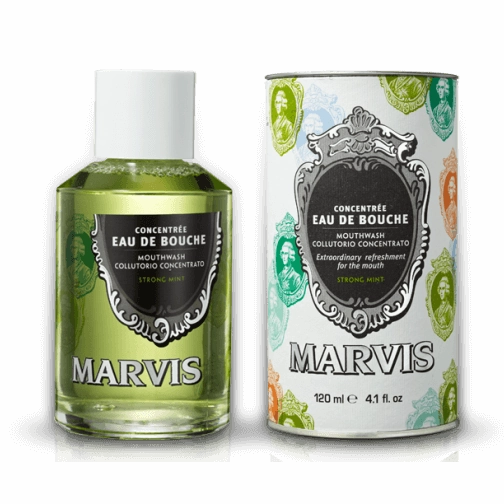 Marvis Strong Mint Mouthwash Concentrate, 4.1 oz | 120 ml