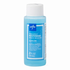 Medline SparkleFresh Alcohol-Free Mouthwash, 2-oz Bottle (Pack of 96)
