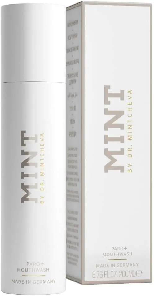 Mint PARO  mouthwash - Innovative Formula - Care for Teeth and Gums - Against periodontal Disease, Gum Irritation, Bleeding Gums - by Dr. Mintcheva