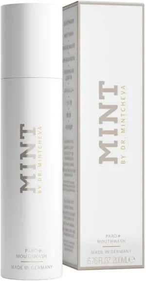 Mint PARO  mouthwash - Innovative Formula - Care for Teeth and Gums - Against periodontal Disease, Gum Irritation, Bleeding Gums - by Dr. Mintcheva