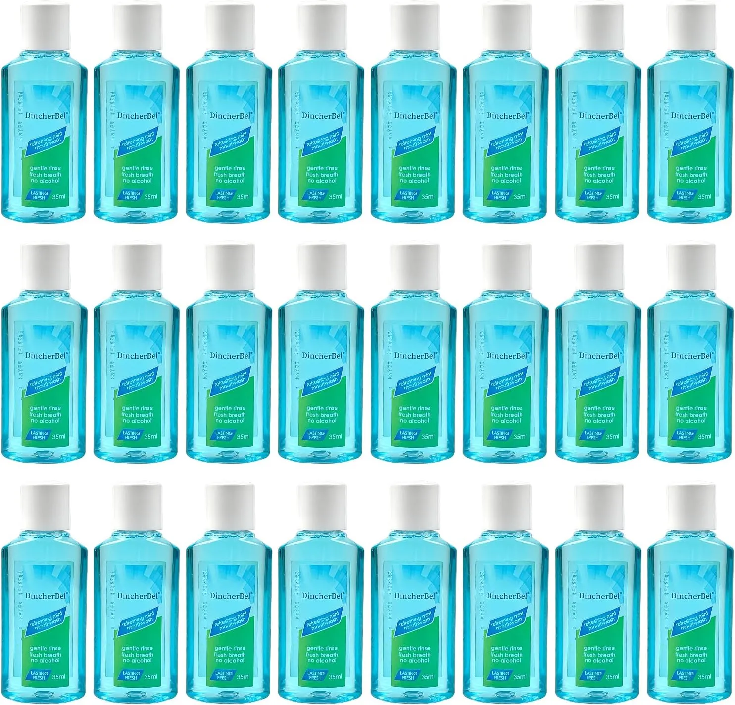 Mouthwash Travel Size, Portable Original Mint Mini Mouthwash Bulk, 35ml/1.2oz (24Pack, Mint)