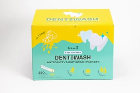 Mouthwash Alcohol Free, Surfactant Free, Preservative Free, Artificial Dye Free, Prevents Cavities, Gingivitis, Bad Breath, Lemon 250 Sticks (0.37 Fl Oz (Pack of 250))