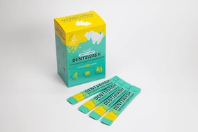 Mouthwash Dentiwash Travel Size Portable Packets, Alcohol, Surfactant, Preservative & Artificial Dye Free, Prevents Cavities, Remove Bad Breath, Lemon 30 Individual Mouthwash Packets (Pack of 30)