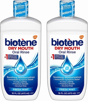 Mouthwash for Dry Mouth, Fresh Mint, 16 fl oz, 2 Pack