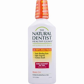 Natural dentist healthy gums daily oral rinse, orange zest - 16.9 oz