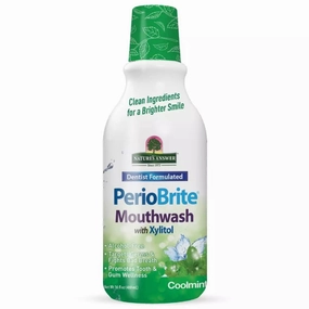 Nature's Answer PerioBrite Mouthwash Cool Mint 16 Oz (480ml)