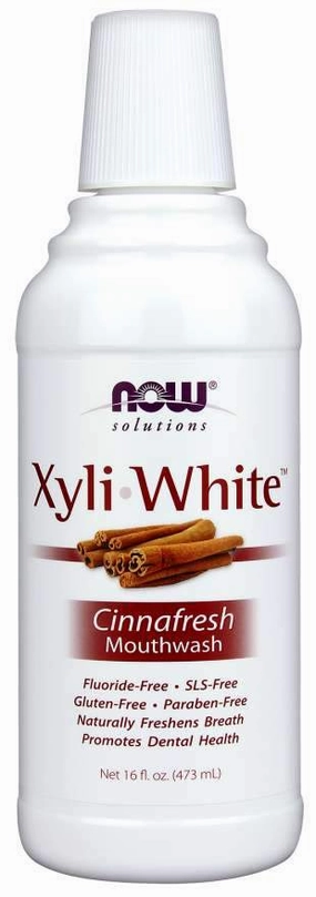 NOW XyliWhite Cinnafresh Mouthwash (473 mL)