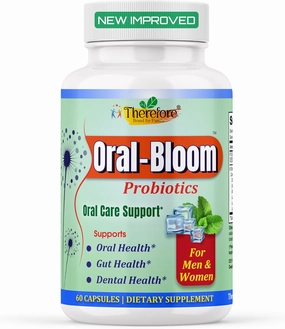 OraBloom Dental Probiotic for Teeth and Gums for Adults - Gut Probiotics for Women & Men | Healthier Teeth & Gums | Fresher Breath - 60 Caps
