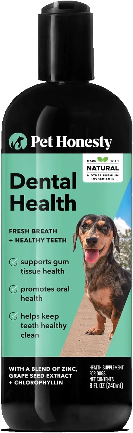 Oral Hygiene Dental Water Additive | Dog Mouthwash   Teeth Cleaning | Keeps Teeth   Gums Clean | Freshens Breath   Targets Plaque   Tartar - 8 oz