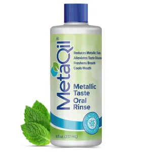 Oral Rinse, Proven to Relieve Metallic, Bitter and Other Taste Disorders, Made from 8 Core Ingredients, Cools and Freshens Breath, Available in 8 oz Bottle, 1 Count