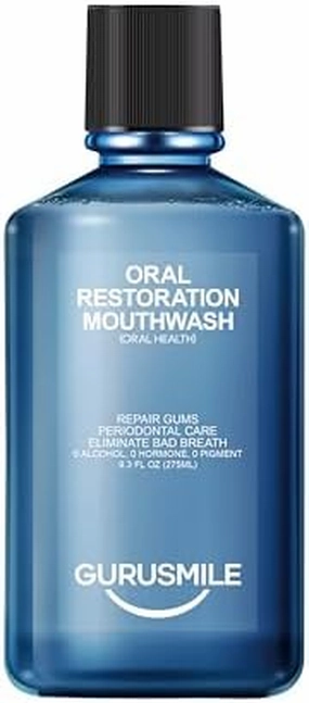 Oral Restoration Mouthwash, Gum Care,Fresh Mint Flavor,No Alcohol,Botanical Extracts,Fresh Breath,275ml