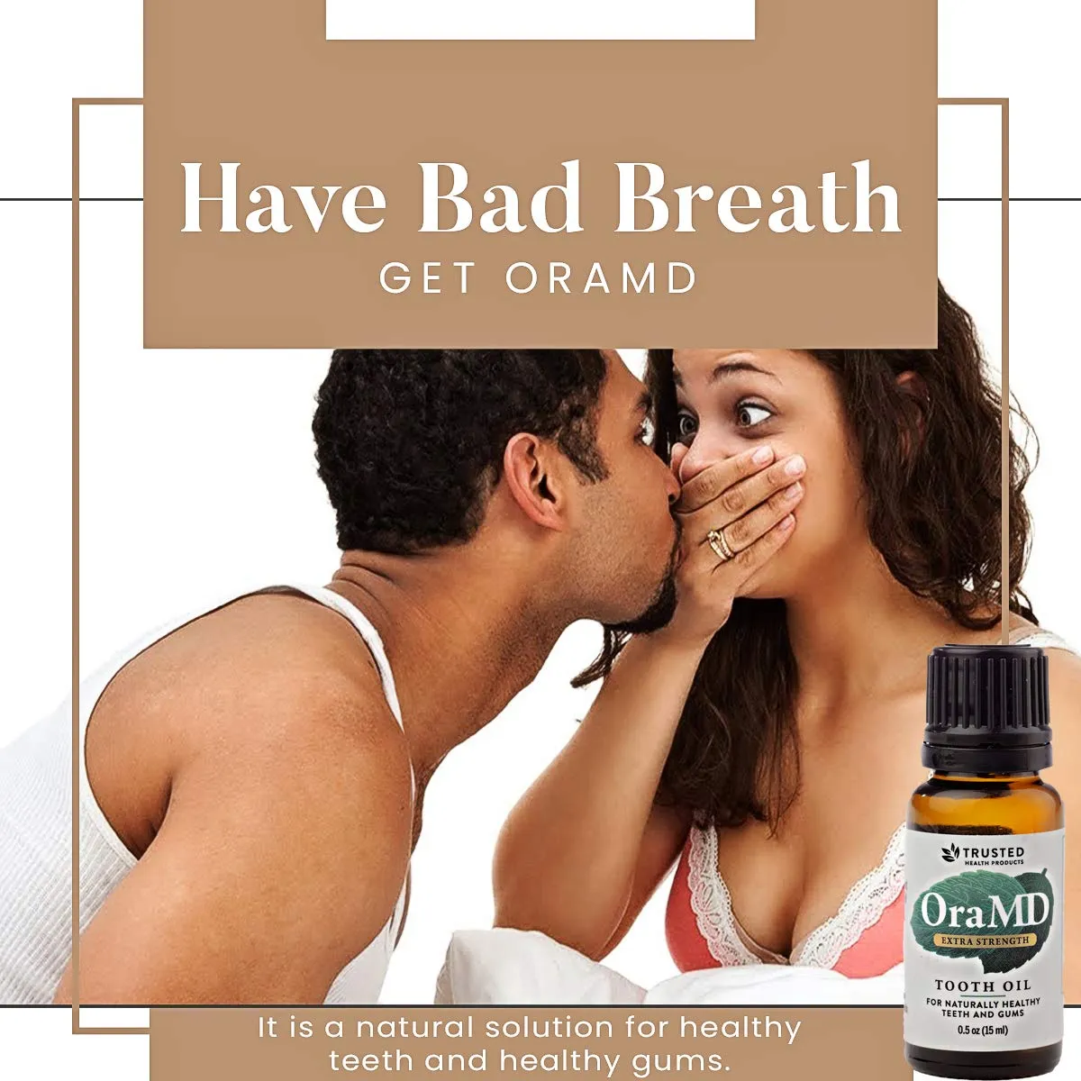 OraMD Extra Strength Tooth Oil - Healthy Gums, Fresh Breath and Helps with Sensitive Teeth - All-Natural Solution Better Than Mouthwash (1-Pack)