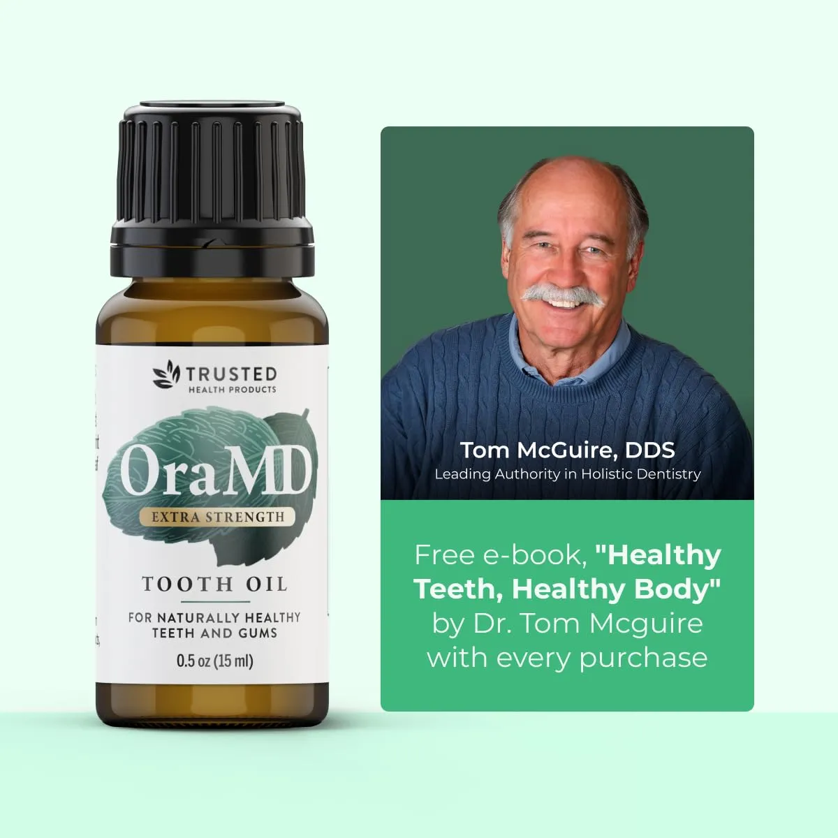 OraMD Extra Strength Tooth Oil - Healthy Gums, Fresh Breath and Helps with Sensitive Teeth - All-Natural Solution Better Than Mouthwash (1-Pack)