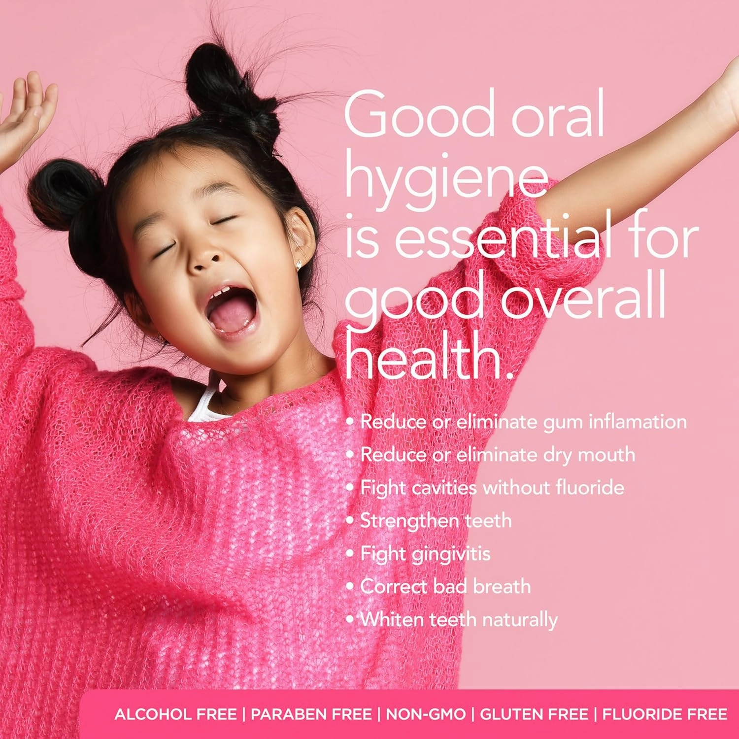 ORL Kids Natural & Organic Mouthwash Uniquely Formulated to Clean Your Mouth, Whiten Your Teeth Strengthen Tooth Enamel. Fluoride and Alcohol Free.