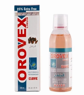 OROVEX LIQUID CLOVE MOUTHWASH 250ML