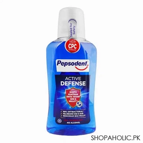 Pepsodent Active Defense Mouthwash, Antibacterial, Alcohol Free, , 300ml