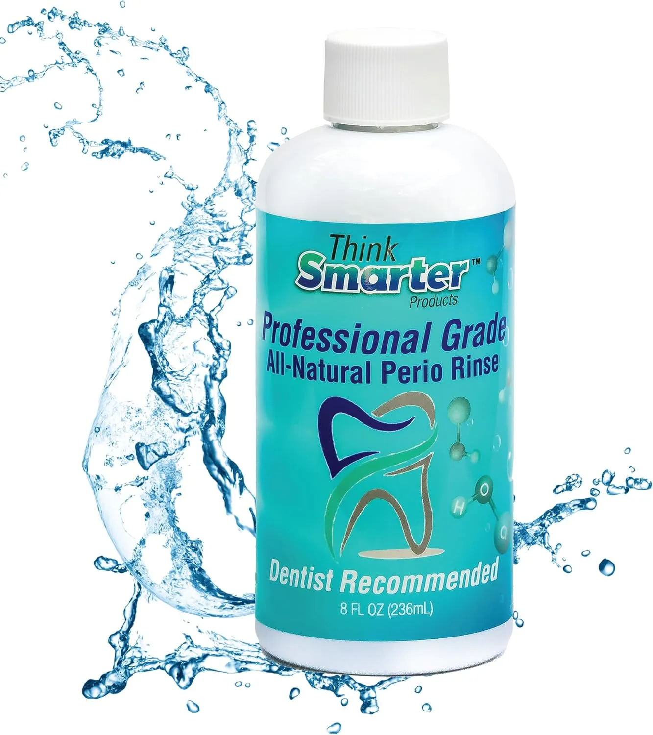 Perio Rinse with Hypochlorous Acid, Alcohol-Free Mouth Cleanser, Supports Healing, & Fights Germs, for Oral Care Patients, 8fl oz (236mL) Clear Rinse